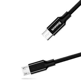 Kabeļi - Baseus Yiven Micro USB cable 150cm 2A - Black CAMYW-B01 - ātri pasūtīt no ražotāja