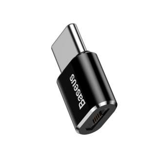 New products - Baseus Micro USB to USB Type-C adapter - black CAMOTG-01 - quick order from manufacturer