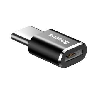 Sortimenta jaunumi - Baseus Micro USB to USB Type-C adapter - black CAMOTG-01 - ātri pasūtīt no ražotāja