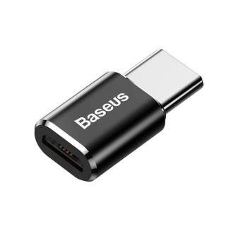 New products - Baseus Micro USB to USB Type-C adapter - black CAMOTG-01 - quick order from manufacturer