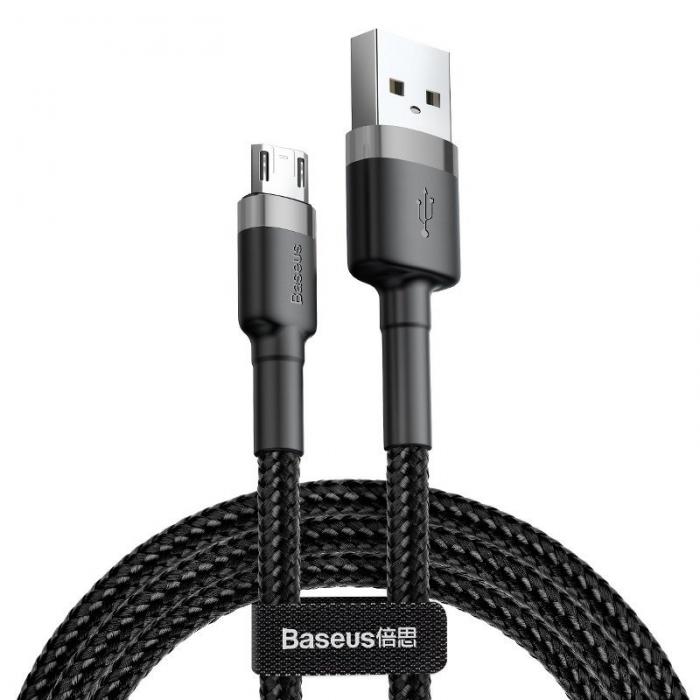 Cables - Baseus Cafule Micro USB cable 1.5A 2m (Gray + Black) CAMKLF-CG1 - quick order from manufacturer