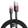 Кабели - Baseus Cafule cable USB-C 3A 0.5m (Red+Black) CATKLF-A91 - быстрый заказ от производителяКабели - Baseus Cafule cable USB-C 3A 0.5m (Red+Black) CATKLF-A91 - быстрый заказ от производителя