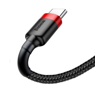 Kabeļi - Baseus Cafule cable USB-C 3A 1m (Red+Black) CATKLF-B91 - ātri pasūtīt no ražotāja