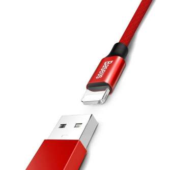 Cables - Baseus Yiven Lightning Cable 180 cm 2A (red) CALYW-A09 - quick order from manufacturer