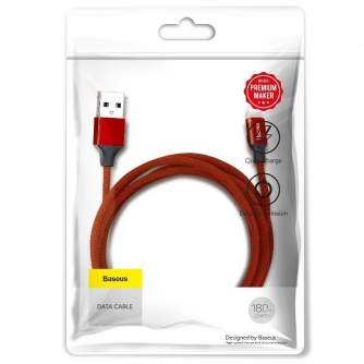 Cables - Baseus Yiven Lightning Cable 180 cm 2A (red) CALYW-A09 - quick order from manufacturer