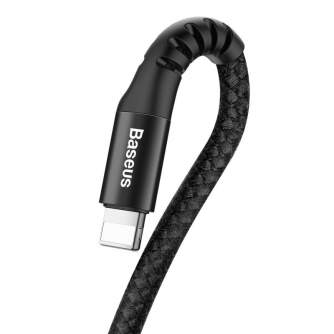 Kabeļi - Baseus Spring-loaded cable Lightning 1m 2A (black) CALSR-01 - ātri pasūtīt no ražotāja