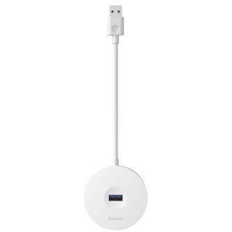 New products - Baseus Hub 4in1 USB to USB 3.0 + 3x USB 2.0 15cm (White) CAHUB-F02 - quick order from manufacturer