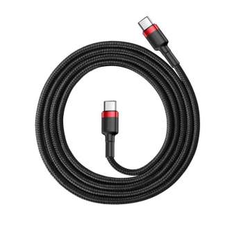 Cables - Baseus Cafule Cable USB-C PD 2.0 QC 3.0 60W 2m (Black+Red) CATKLF-H91 - quick order from manufacturer