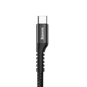 Kabeļi - Baseus Spring-loaded USB-C cable 1m 2A (Black) CATSR-01 - ātri pasūtīt no ražotāja