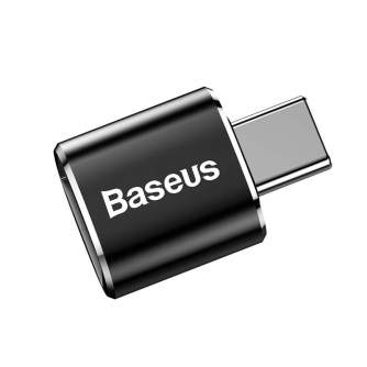 Sortimenta jaunumi - Baseus USB to USB Type-C Adapter 2.4A (Black) CATOTG-01 - ātri pasūtīt no ražotāja