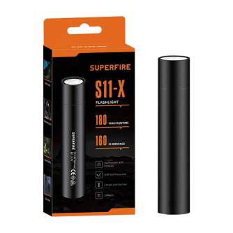 Hand Lights - Superfire Mini flashlight Supfire S11-X, 700lm, USB S11-X(black) - quick order from manufacturer