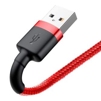 Kabeļi - Baseus Cafule Cable USB Lightning 2A 3m (Red) CALKLF-R09 - ātri pasūtīt no ražotāja