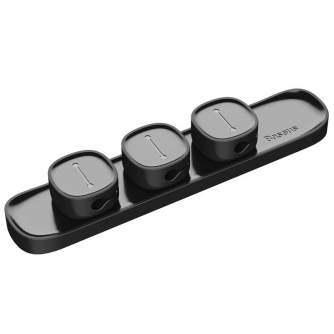 Cables - Baseus Peas Magnetic Cable Clip Black ACWDJ-01 - quick order from manufacturer