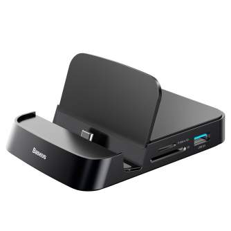 Docks & HUB - Baseus Mate USB Type-C Hub Desktop Docking Station Stand for Mobile Phone CAHUB- - quick order from manufacturer