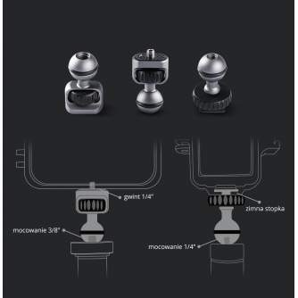 AttachmentofaccessoriesPGYTECHMagicArm(P-CG-009)forcamerasgimbals