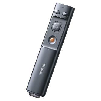 Sortimenta jaunumi - Baseus Orange Dot Multifunctionale remote control for presentation, with a laser pointer - gray ACFYB-0G - ātri pasūtīt no ražotāja