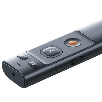 New products - Baseus Orange Dot Multifunctionale remote control for presentation, with a laser pointer - gray ACFYB-0G - quick order from manufacturer