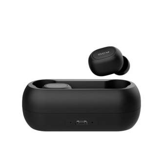 Headphones - Wireless Earphones TWS QCY T1C Bluetooth V5.0 (black) T1C-Black - quick order from manufacturer