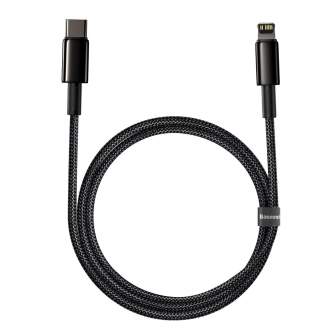 Cables - Baseus Tungsten Gold Cable Type-C to iP PD 20W 2m (black) CATLWJ-A01 - quick order from manufacturer