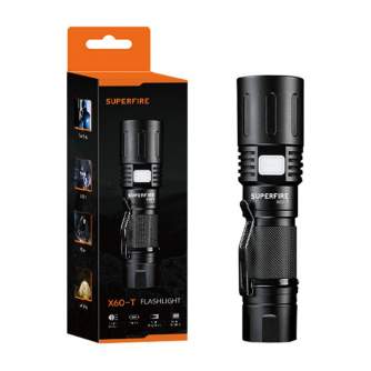 Lukturi - Flashlight Superfire X60-T, 1500lm, USB X60-T - ātri pasūtīt no ražotāja