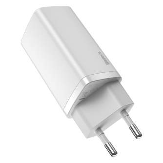 Wall charger - Quick Travel Charger Baseus GaN2 Lite USB+C 65W EU (white) CCGAN2L-B02 - quick order from manufacturer