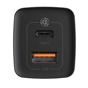 Wall charger - Quick Travel Charger Baseus GaN2 Lite USB+C 65W EU (black) CCGAN2L-B01 - quick order from manufacturer