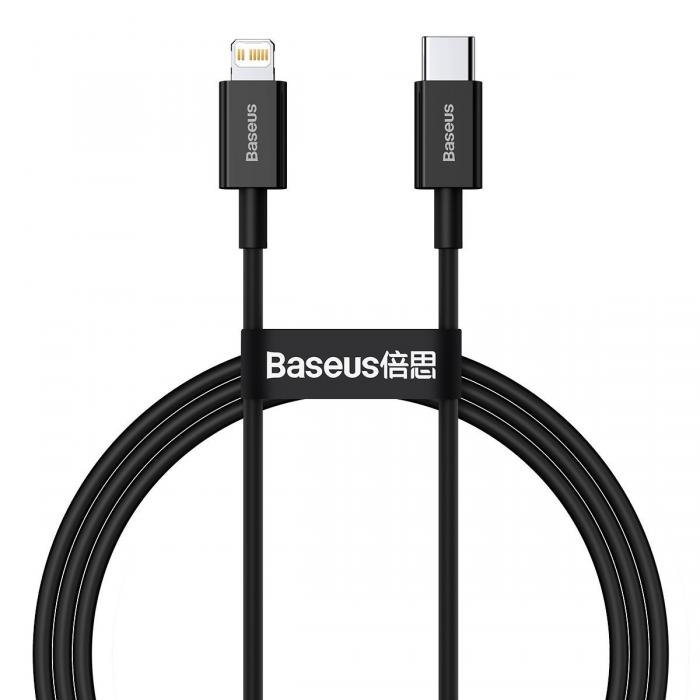 Cables - Baseus Superior Series Cable USB-C to iP, 20W, PD, 1m (black) CATLYS-A01 - quick order from manufacturer