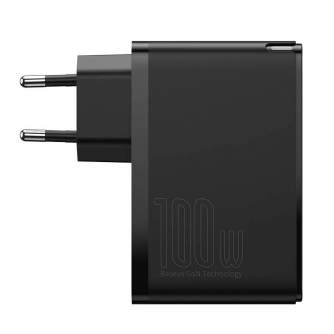 Wall charger - Travel Charger Baseus GaN2 Pro Quick 2x USB + 2x USB-C, 100W, EU (Black) CCGAN2P - quick order from manufacturer