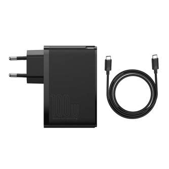 Wall charger - Travel Charger Baseus GaN2 Pro Quick 2x USB + 2x USB-C, 100W, EU (Black) CCGAN2P - quick order from manufacturer