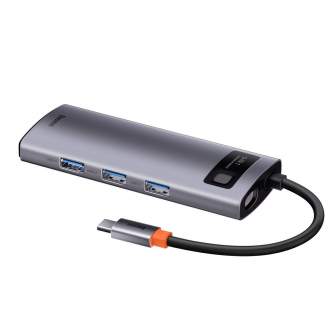 Sortimenta jaunumi - Hub 5in1 Baseus Metal Gleam Series, USB-C to 3x USB 3.0 + HDMI + USB-C PD CAHUB-CX0G - ātri pasūtīt no ražotāja