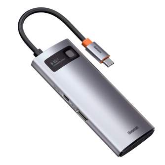 Sortimenta jaunumi - Hub 5in1 Baseus Metal Gleam Series, USB-C to 3x USB 3.0 + HDMI + USB-C PD CAHUB-CX0G - ātri pasūtīt no ražotāja