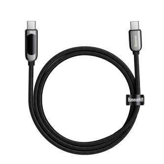 Kabeļi - Baseus Display Cable USB-C to Type-C 100W 1m (black) CATSK-B01 - купить сегодня в магазине и с доставкой