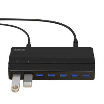 Новые товары - Adapter Hub 7-in-1 Orico USB 3.0 + USB 3.0 cable 1m H7928-U3-V1-EU-BK-BP - быстрый заказ от производителя