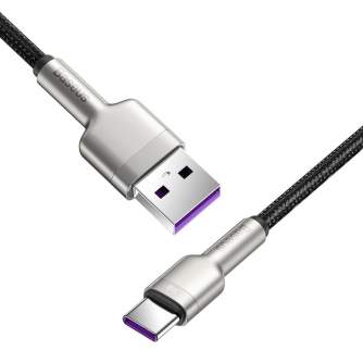 Кабели - USB cable for USB-C Baseus Cafule, 66W, 0.25m (black) CAKF000001 - быстрый заказ от производителя