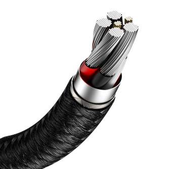 Кабели - USB cable for USB-C Baseus Cafule, 66W, 0.25m (black) CAKF000001 - быстрый заказ от производителя