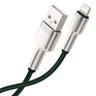 Discontinued - USB cable for Lightning Baseus Cafule, 2.4A, 2m (green) CALJK-B06