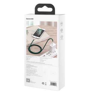 Discontinued - USB cable for Lightning Baseus Cafule, 2.4A, 2m (green) CALJK-B06