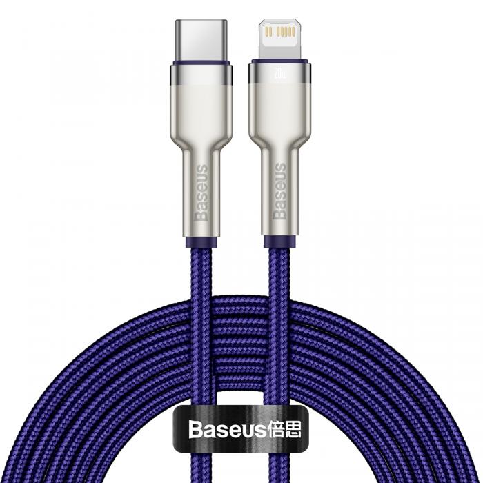 Kabeļi - Baseus Cafule Series USB-C cable for Lightning, 20W, 2m (purple) CATLJK-B05 - ātri pasūtīt no ražotāja