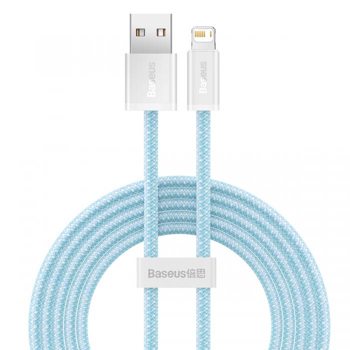 Kabeļi - Baseus Dynamic cable USB to Lightning, 2.4A, 2m (blue) CALD000503 - быстрый заказ от производителя