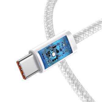 Кабели - Cable USB-C to USB-C Baseus, 100W, 2m (white) CALD000302 - быстрый заказ от производителя