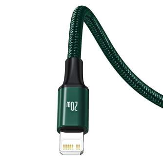 Cables - Baseus Rapid Series 3-in-1 cable USB-C For M+L+T 20W 1.5m (Green ) CAMLT-SC06 - quick order from manufacturer