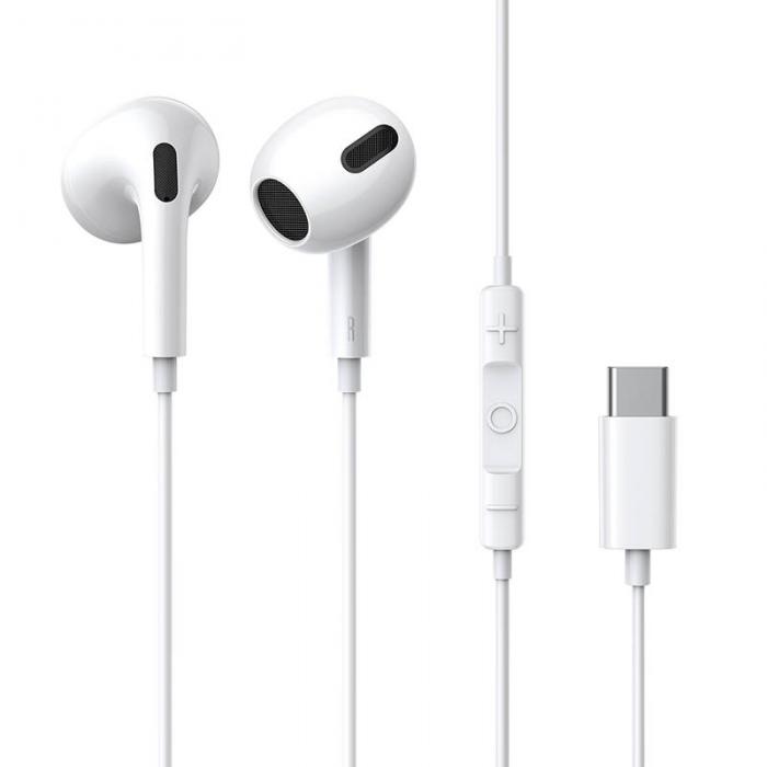 Austiņas - Baseus Encok C17 Earphones (white) NGCR010002 - ātri pasūtīt no ražotāja