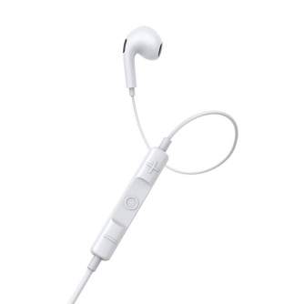 Austiņas - Baseus Encok C17 Earphones (white) NGCR010002 - ātri pasūtīt no ražotāja