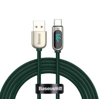 Discontinued - Baseus Display Cable USB to Type-C, 66W, 2m (green) CASX020106