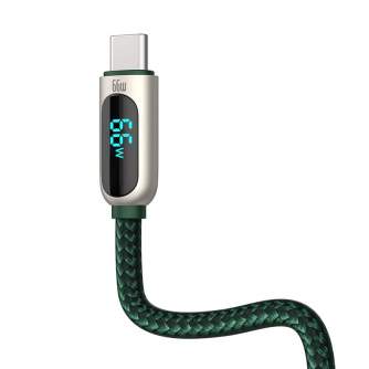 Discontinued - Baseus Display Cable USB to Type-C, 66W, 2m (green) CASX020106