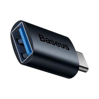 New products - Baseus Ingenuity USB-C to USB-A adapter OTG (blue) ZJJQ000003 - quick order from manufacturer