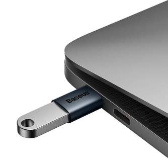 Sortimenta jaunumi - Baseus Ingenuity USB-C to USB-A adapter OTG (blue) ZJJQ000003 - ātri pasūtīt no ražotāja