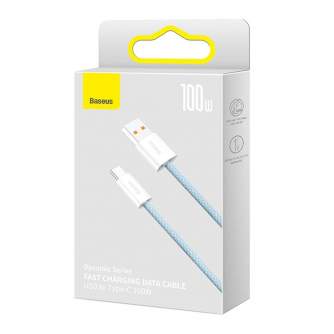 Кабели - Cable USB to USB-C Baseus Dynamic Series, 100W, 1m (blue) CALD000603 - быстрый заказ от производителя