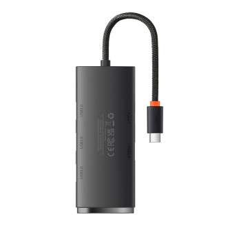 Docks & HUB - Baseus Lite Series Hub 4in1 USB-C to 4x USB 3.0 + USB-C, 25cm (Black) WKQX030301 - quick order from manufacturer