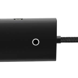 Sortimenta jaunumi - Baseus Lite Series Hub 4in1 USB-C to 4x USB 3.0 + USB-C, 25cm (Black) WKQX030301 - ātri pasūtīt no ražotāja